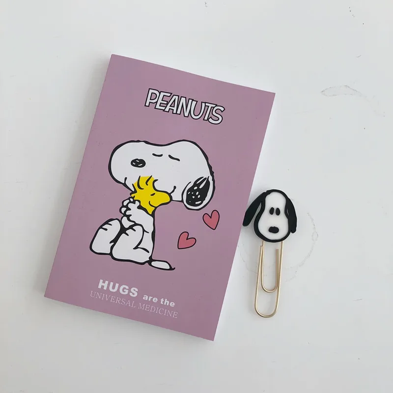 Мультфильм щенков изгой собака записная книжка студента пустой блокнот пуля журнал Kawaii ручная живопись книги офис Примечание инструмент