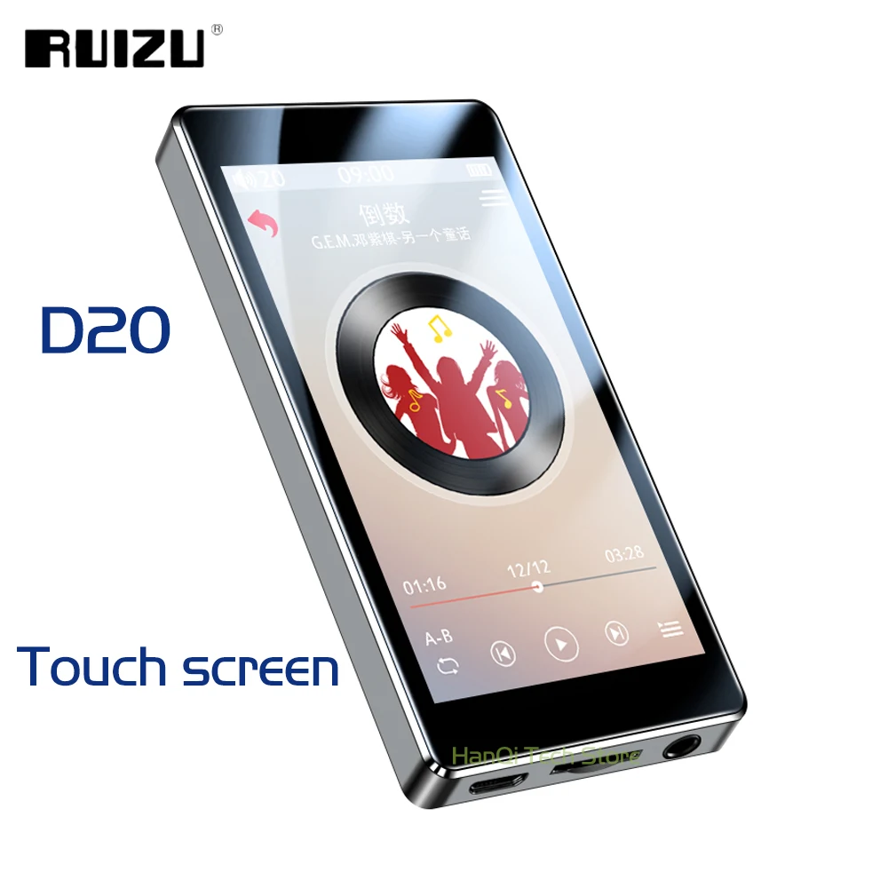RUIZU D20 Metal MP3 Player Built-in Speakers 3.0