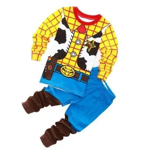 Детские пижамы, комплект для малышей, костюм Человека-паука, Железного человека, пижама из хлопка с рисунком Капитана Америки, одежда для сна - Цвет: style 37