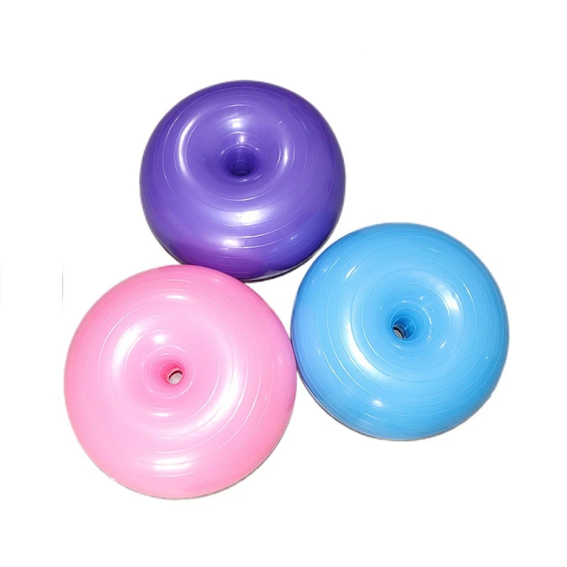 

50X30CM Donut Yoga Ball Stability Thicken Explosion-proof Inflatable Fitness Sport Workout Balance Training Gym Office Equipment