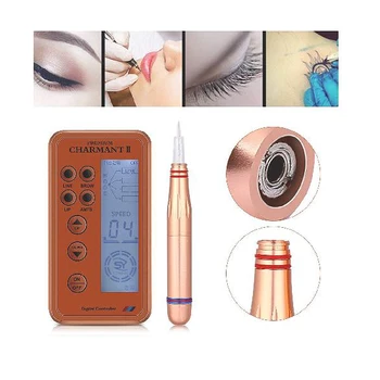 

Charmant 2 Professional Permanent Makeup Tattoo Machine kit for Eyebrow Tattoo Lip Eyeliner Microblading MTS Pen with Cartridges