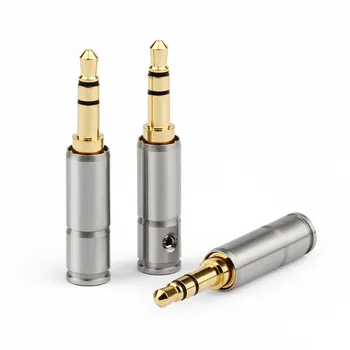 

10PCS Audio Jack 3.5mm Earphone Plug 3 Poles Headphone Stereo Adapter Gold Plated Stainless Steel Shell Solder Wire Connector