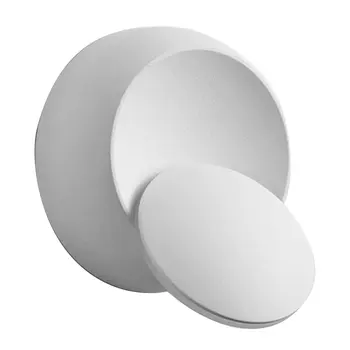 

Led Wall Lamp 360 Degree Rotation Adjustable Bedside Light White Black Creative Wall Lamp Black Modern Aisle Round Lamp