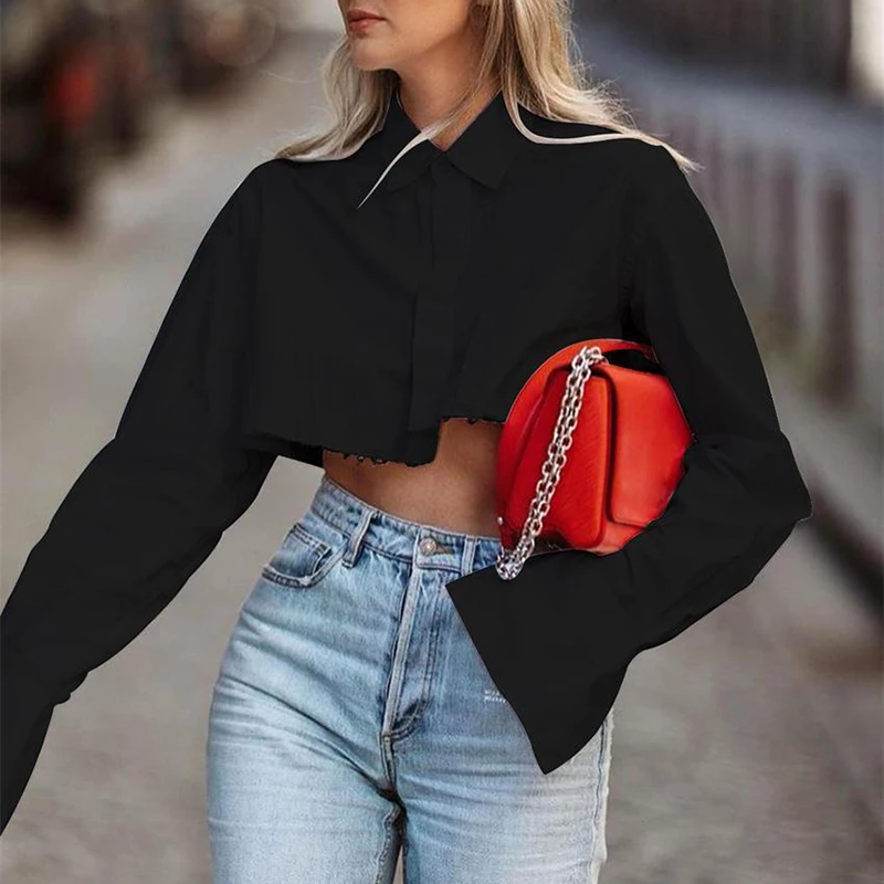Tシャツ・カットソー Off-White Cropped Top With Cut-Out Shoulder Details Scyoekwg Womens Casual Short Sleeve Chest Tie Knot Front