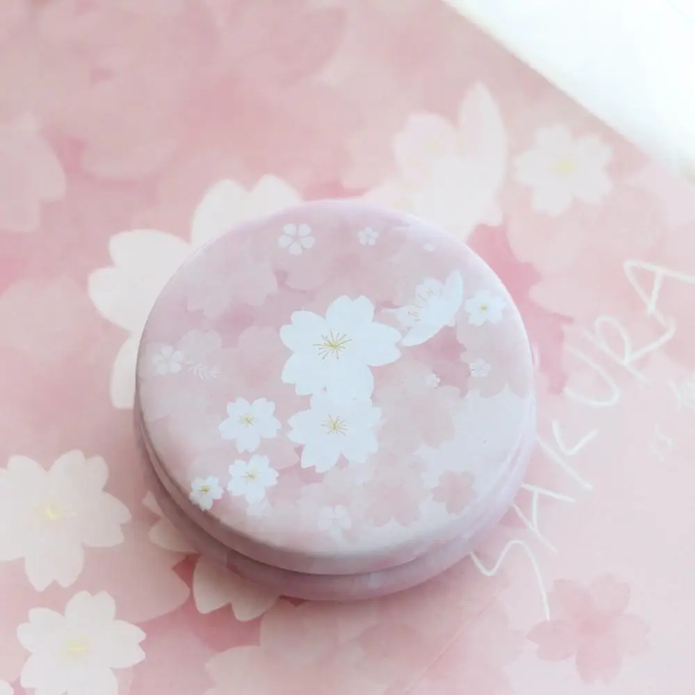Cherry blossom 1 шт. красивые Круглые Железные подарочные коробки, коробки для конфет на свадьбу, день рождения, подарочные коробки для вечеринок, коробки для цветов, коробочки для крекеров 10,7*4 см - Цвет: Cherry blossom
