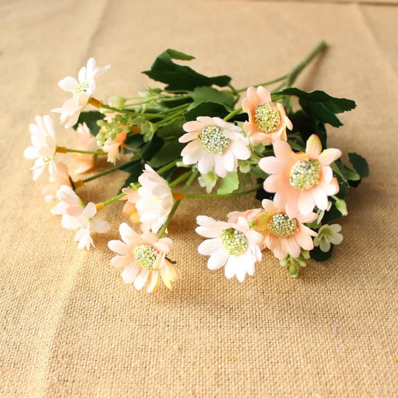 30cm Artificial small daisy Chrysanthemum silk Flower garden Wedding home Christmas decor Simulation Folwers