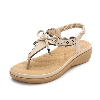 

Women Sandals Summer Beach Shoe Roma Leisure 2020 Breathable Clip Toe Dual-purpose Sandal Soft Shoes Sandals