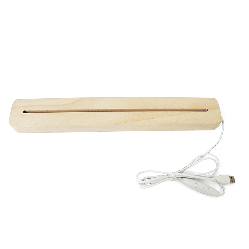 

Factory Price Hot Sale Rectangle Wooden Led Base For 5mm Acrylic