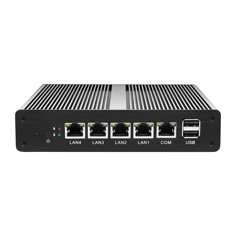 Fanless Mini PC Firewall Router Intel Celeron J1800 J1900 4x Gigabit Ethernet Intel i211AT NIC VGA 2*USB Pfsense Linux Server