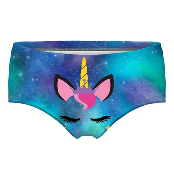 

Galaxy Star Cloud Sexy Underwear Women's Fashion Shorts Swimwear Women Panties Printed Seamless Beach Pants Summer Cute Unicorn