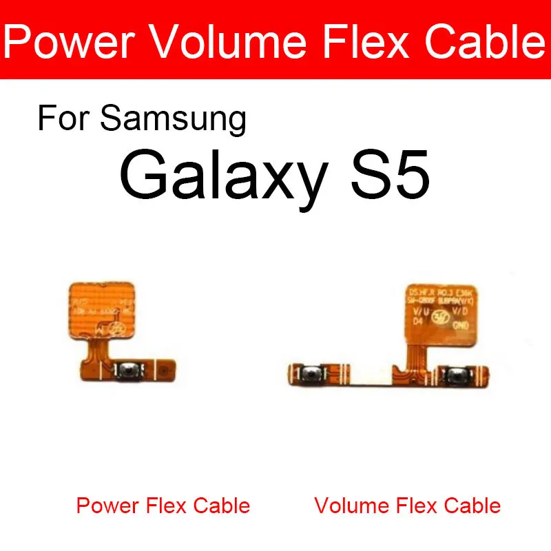 Гибкий кабель для Samsung Galaxy S5 SM-G900S/F/I/K/L/M/A/T/V/R4/P кнопка включения громкости шлейф