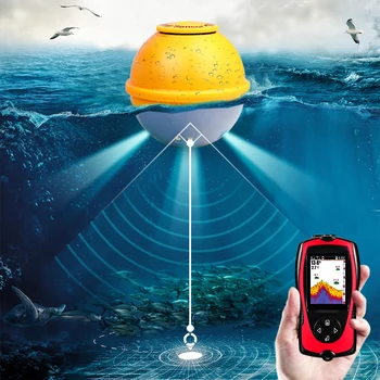 

Wireless Sonar Fishfinder 45M Depth Color LCD For Outdoor Smart Fish Finder Portable