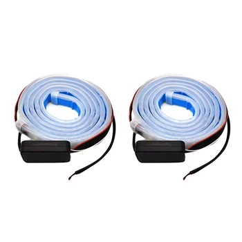 

2pcs/set 120cm Easy Install LED Door Warning Light DC 12V 8W Anti Collision Interior Trim Bright Automotive Multifunction