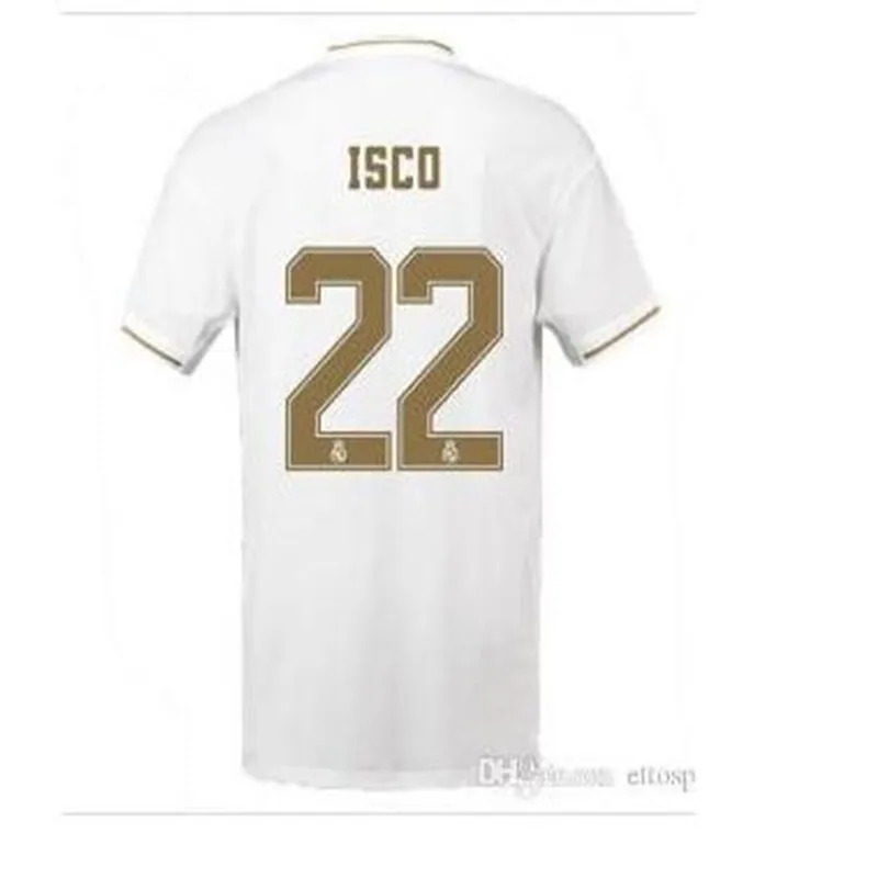 20 прибытие Real Madrides Футбольная Футболка домашняя Hazard ASENSIO ISCO MARCELO BALE real Madrides 19 20 футбольная рубашка S-2XL - Цвет: shirt