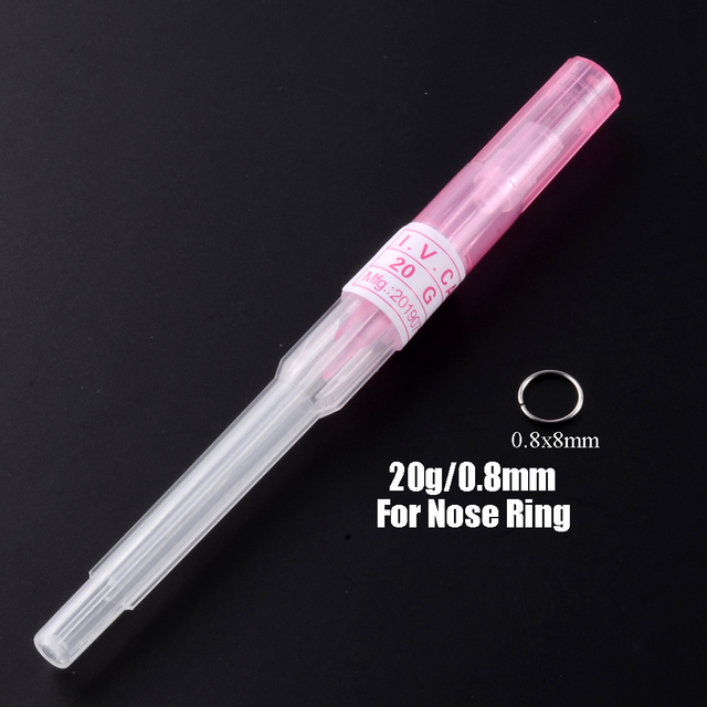 Steel Sterilised Piercing Needles IV Catheter Needles With Piercing Body Jewelry Kit Tattoo Tool Piercing Supplies Kit