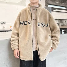 

2021 Fashion Winter Jacket Men Harajuku Lamb Wool Cotton Coat Casual Autumn Jacket Streetwear Hip Hop Parka Korean Mens Clothing