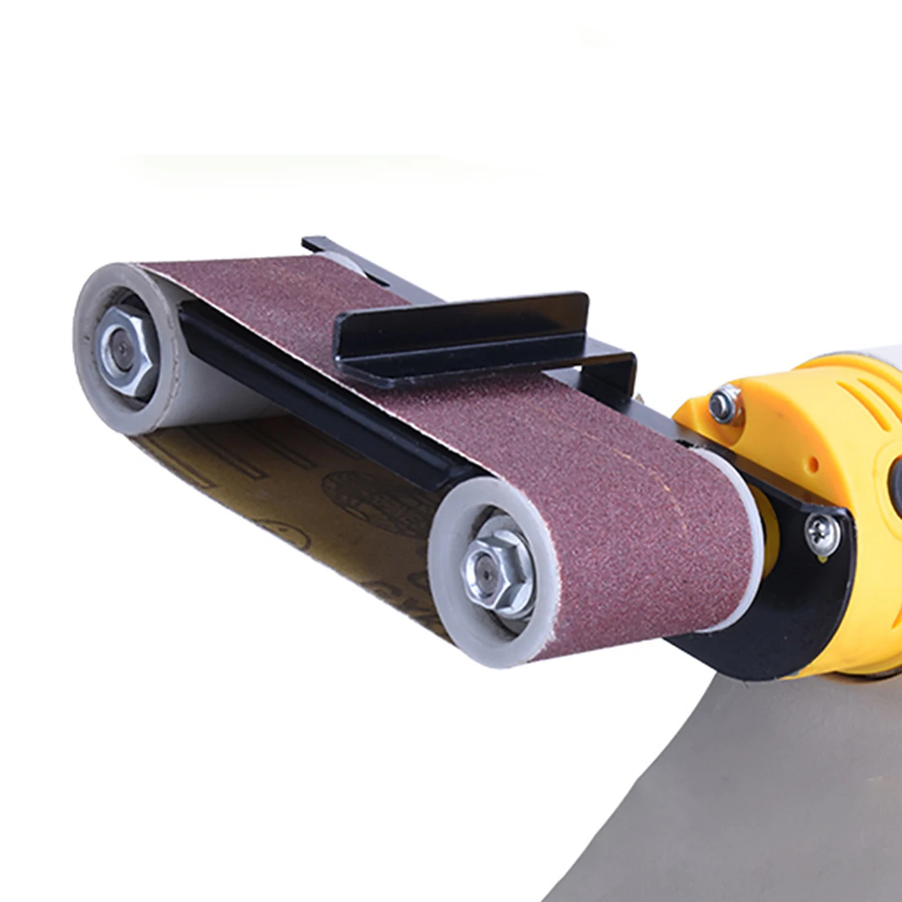 Mini Sander Grinder Table Abrasive Belt Head Sand Belt Band Multifunctional Polishing Machine Table Grinding Metal Woodworking Grind Machine DIY
