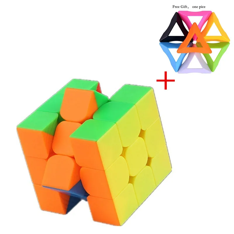 Чжи Шэн 3x3x3, волшебный Скорость куб Stickerless Профессиональный головоломка 3x3 Волшебные кубики, игрушки для детей, взрослых декомпрессии