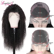 Longqi Hair Transparent Lace Wigs 13x4 13x6 Lace Front Wig Remy Brazilian Wig Human Hair Curly Human Hair Wigs for Black Women