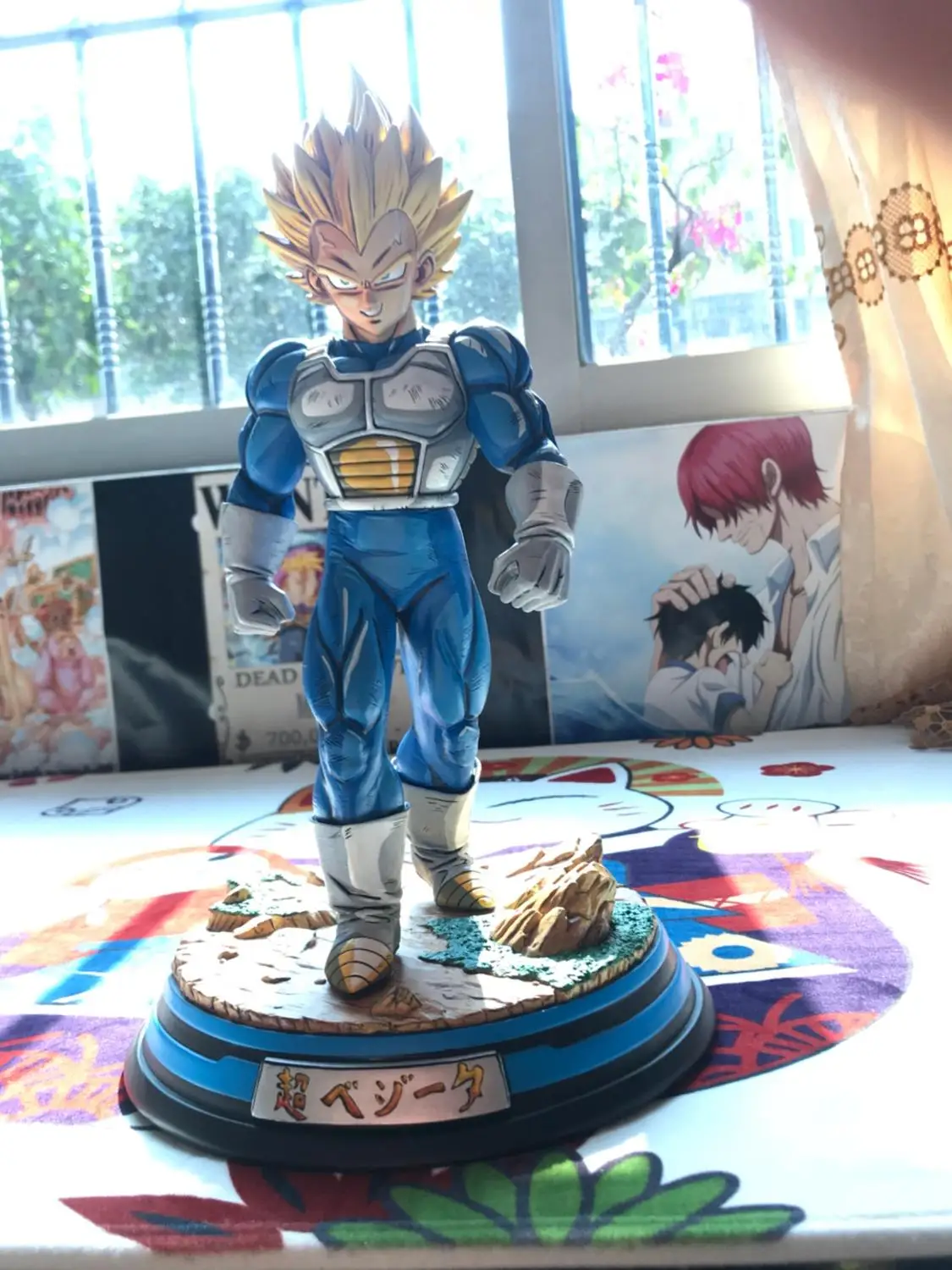 Модель вееров Dragon Ball Z super saiyan 2 Вегета GK статуя смолы фигурка для коллекции - Цвет: B COLOR