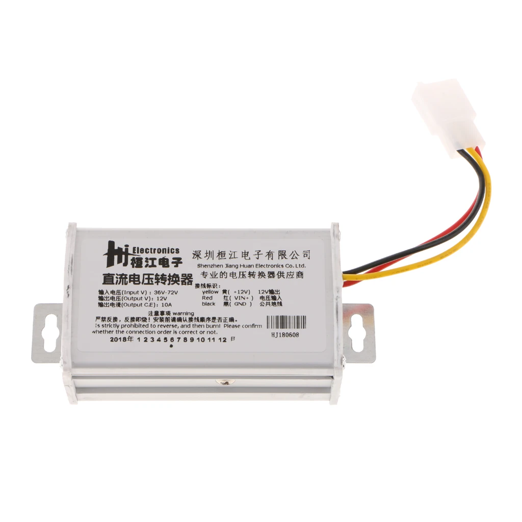 DC/DC Converter Regulator Reducer 36V-72V Step Down to DC 12V 10A 120W Waterproof Power Supply Transformer Volt Module
