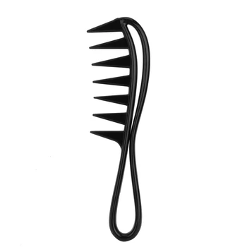 

Portable 2pcs Professional Durable Salon Wide Teeth Shark Comb Detangler Curly Hairdressing Massage Comb Hair Styling Tool