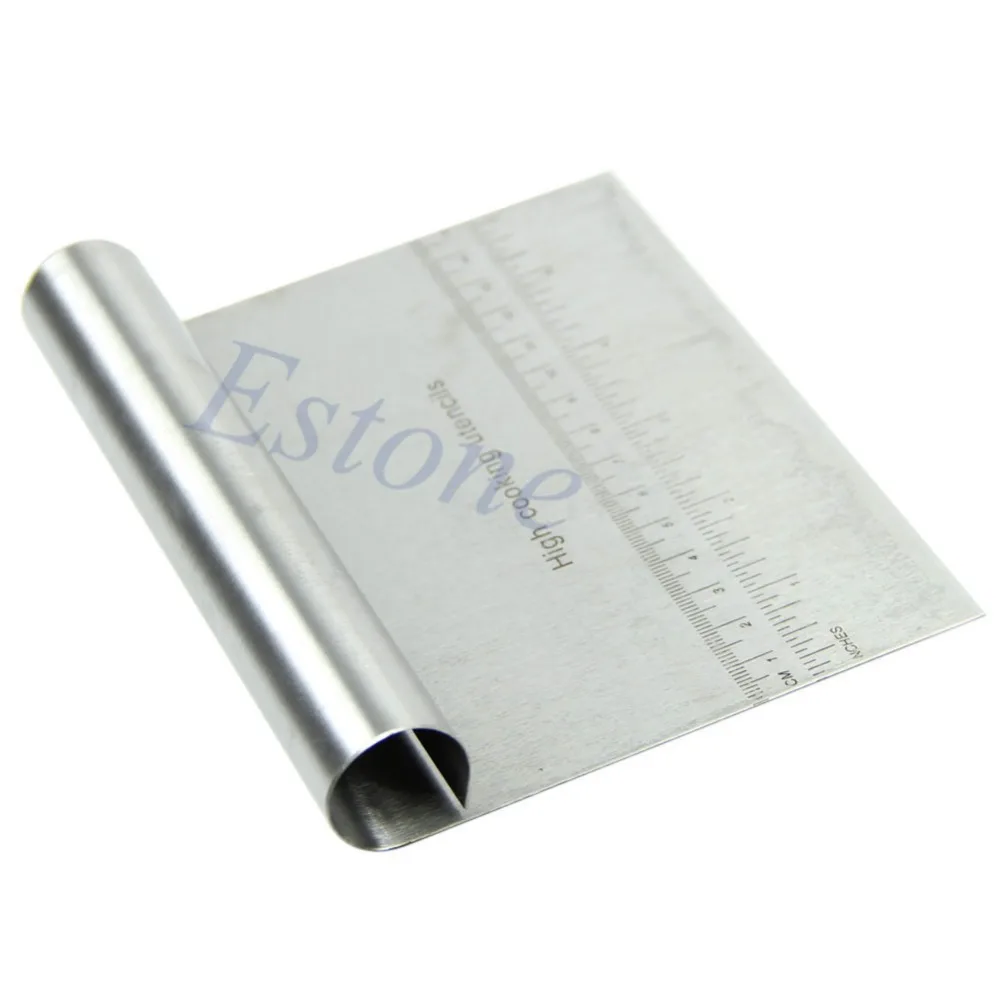 

Stainless Dough Scraper Cake Pizza Cutter Pastry Bread Separator Scale Knife High Quality and Brand New