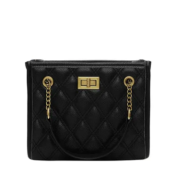 

Lingge chain small bag female 2020 new sense messenger bag female bag lock shoulder bag small square bag