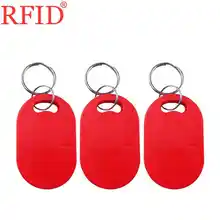 S50 1K 13,56 МГц IC брелок контроль доступа брелок RFID Метка смарт-карты жетон посещаемость управляющие Случайные цвета 100 шт
