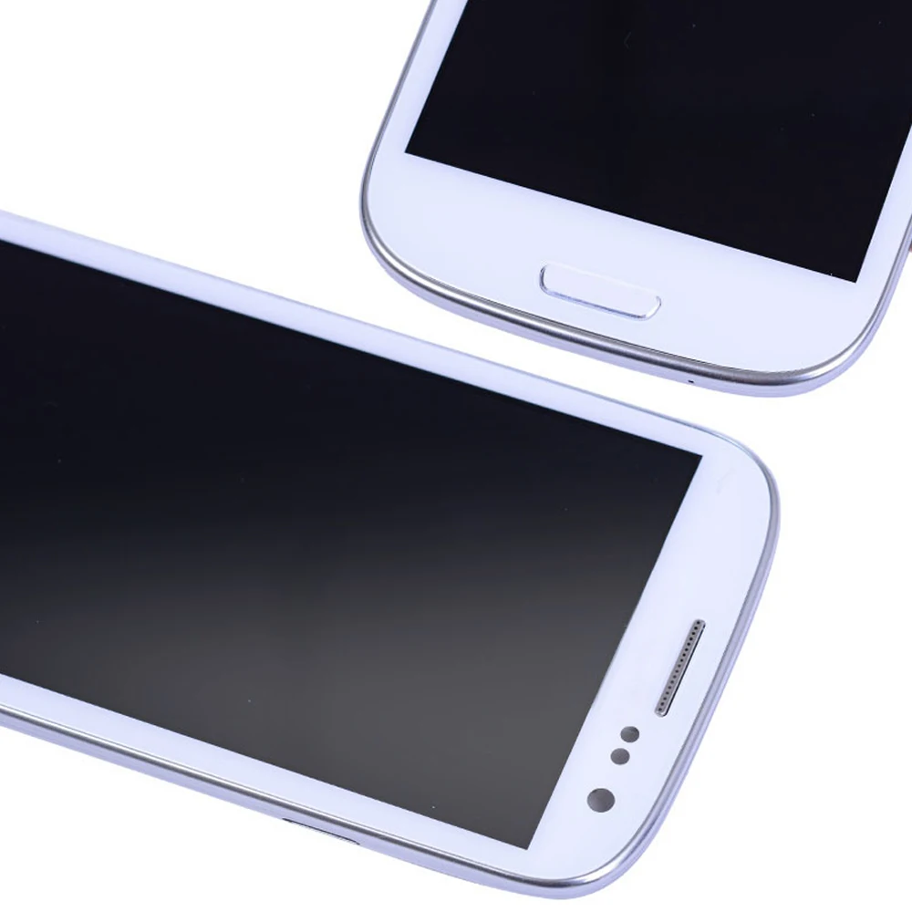 ЖК дисплей Super AMOLED для SAMSUNG Galaxy S3 сенсорный экран с рамкой i9300 i9305 i747 i535 T999|lcd touch