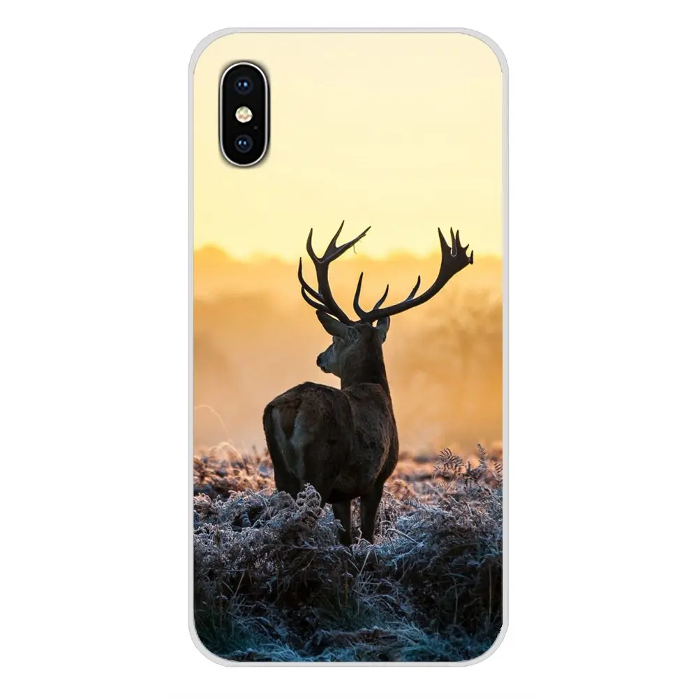 Для Apple IPhone X XR XS 11Pro MAX 4S 5s 5C SE 6S 7 8 Plus ipod touch 5 6 Browning для охоты на оленя ГОЛОВА ТПУ прозрачные чехлы