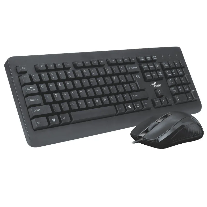

Wallabies DS-2108 Office Business Set Desktop Computer Laptop USB Wired Keyboard Mouse
