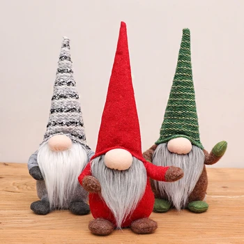 

Merry Christmas Faceless Gnome Long Hat Elf Doll Xmas Tree Hanging Ornament Party Decoration Toy Gift