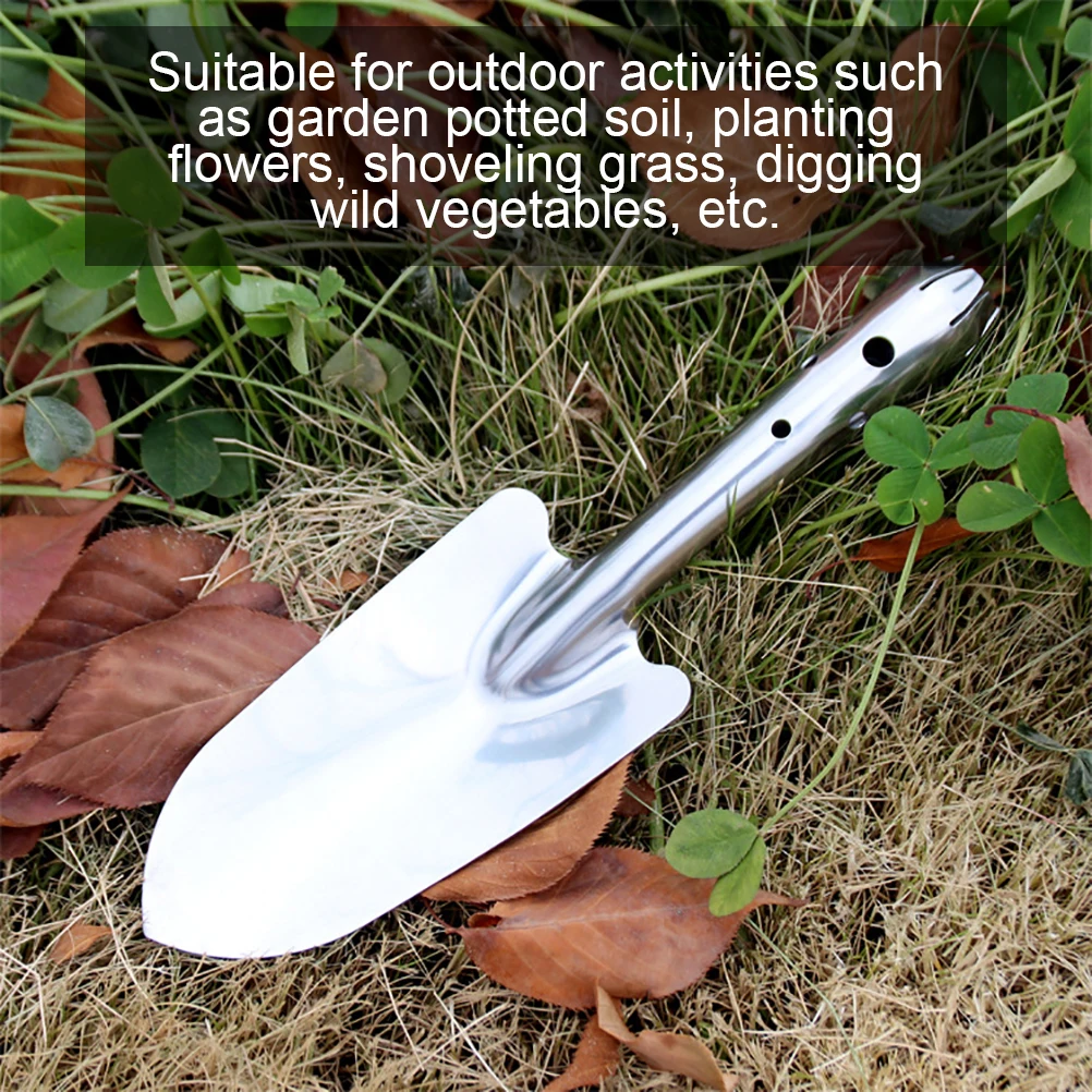 Stainless Iron Hand Trowel Shovel Tool for Vegetable Gardening Digging Planting 