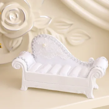 

Jewelry Display Holder Stand White Resin Sofa Couch Wedding Party Display
