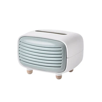

Light Luxury Personality Tissue Box Living Room Creative Paper Box Home Simple Paper Box(Green)