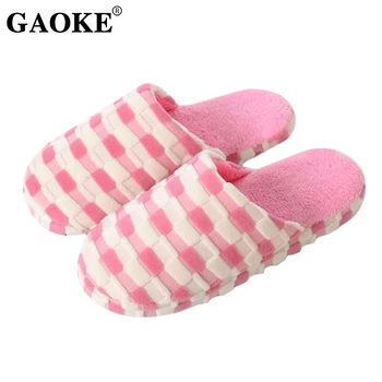 

2019 Woman Slippers Winter Woman Shoes Home Slippers Couple Winter Warm Slippers Plush Slippers Indoor Lady Shoes Footwear