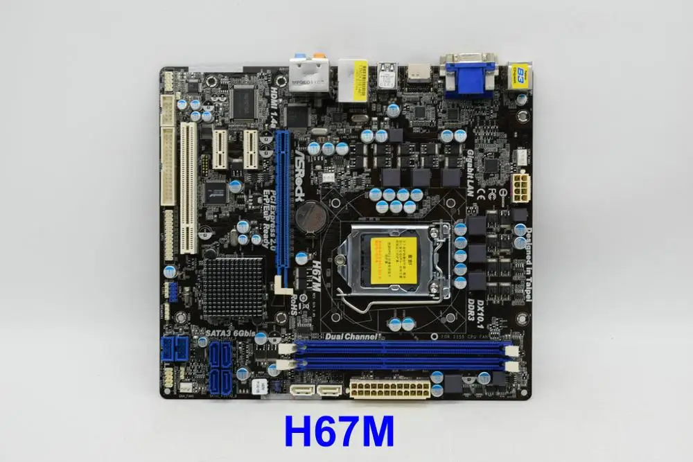 Материнская плата для ASRock H67M LGA 1155 H67 SATA3/USB3 HDMI MATX|Материнские платы| |