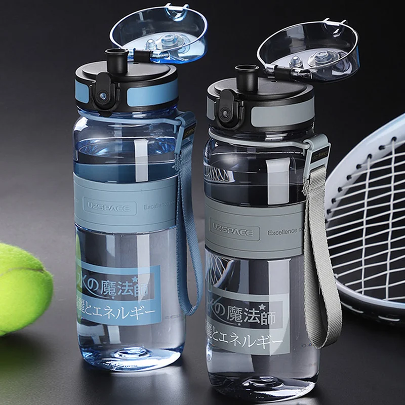 Sports Water Bottles Shaker Cold Juice Cup 500/1000ML