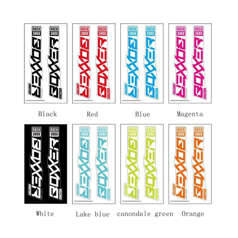 Autocollants Décoratifs Pour Fourche VTT - Étuis PVC étanches, Plusieurs Couleurs, Protection & Style