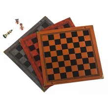 3 de cor em relevo design couro internacional xadrez tabuleiro jogos damas geral universal chessboard presente de aniversário