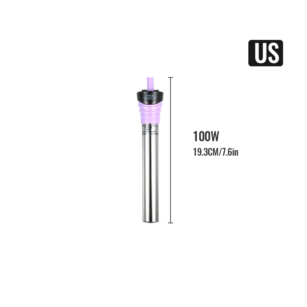 100w US Plug 50 Вт/100 Вт/200 Вт/300 Вт/500 Вт аквариумный аквариум Автоматическая Постоянная температура Электрический нагреватель аксессуары аквариум - Цвет: 100w US Plug