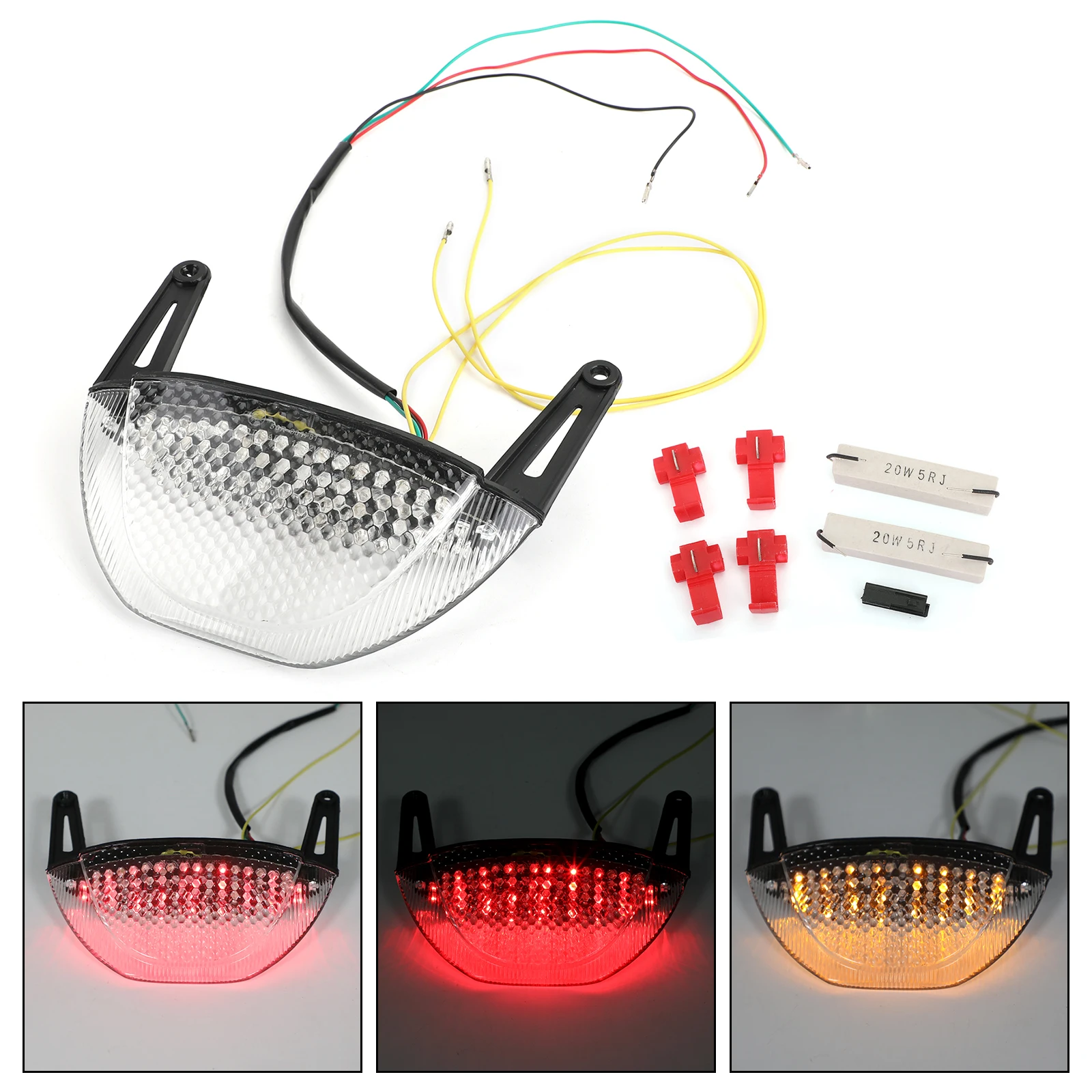 

Artudatech Motorcylce Rear Brake Turn Signals Tail Light for Honda CBR600RR CBR 600RR 2007 2008 2009 2010 2011 2012 Accessories