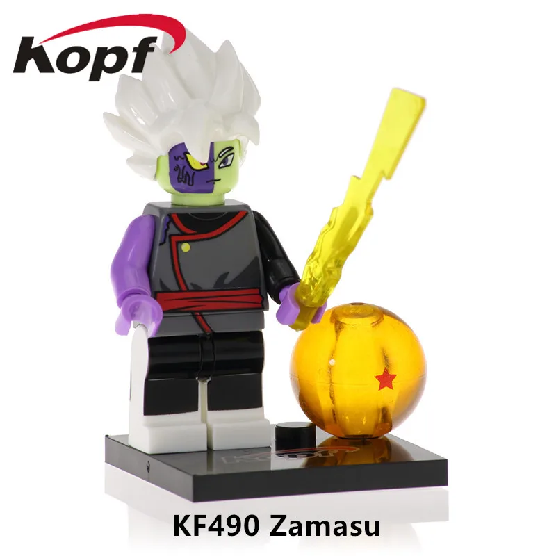 20 шт. Dragon Ball Z фигурки строительные блоки Android Dyspo Kaio Shin Majin Boo Black Goku Pose Zamasu
