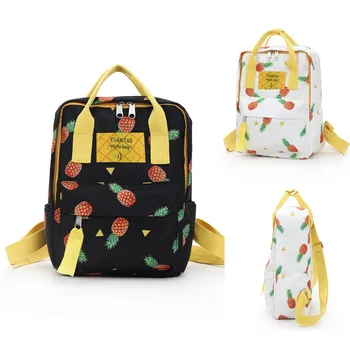

Woman Trendy Pineapple Printing Travel Backpack Girls Campus Style Leisure Backpacks Ladies Schoolbags Large Capacity Bookbag#50