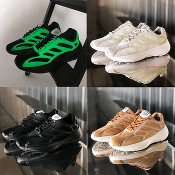 

Fluorescent Designer Men Causal Shoes 2020 Male Spring Mens Lightweight Shoes Sneakers Lace-up Flats Breathable Sapato Masculino