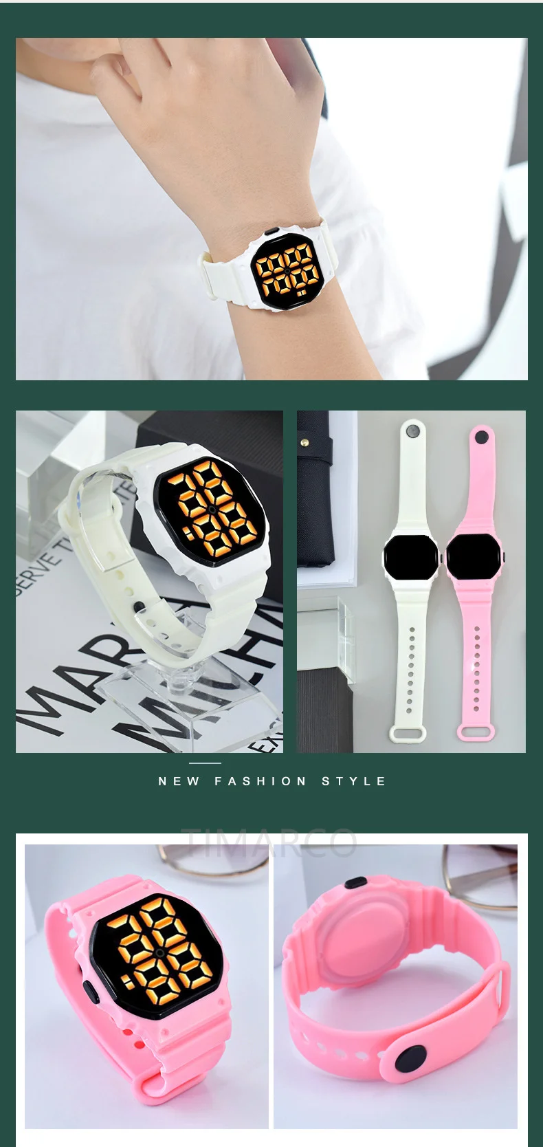 2021 Men's Watch LED Digital Watch for Men Women Sports Army Military Wristwatches Simple Silicone Electronic Cock Reloj Hombre
