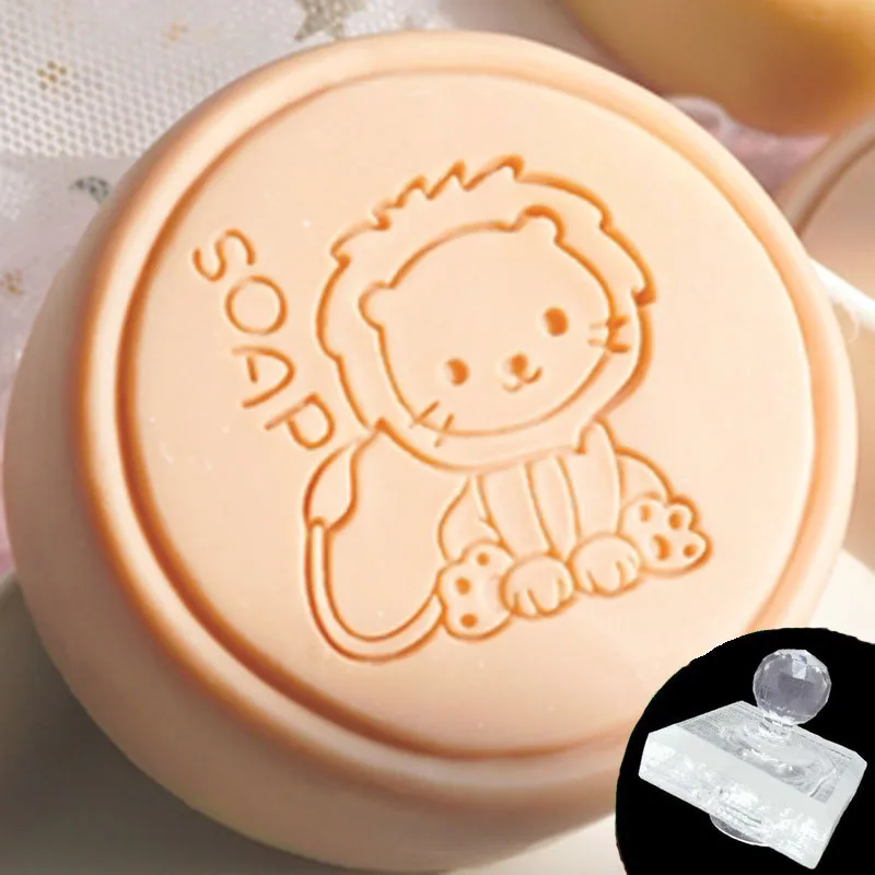 Lovely Handmade Clear Stamps, Animal Seal, Rabbit, Cat, Lion Pattern, Soap Making Mold, Natural Crafts, Chapter Custom Stationer