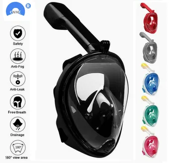 

Full Face Snorkel Mask Scuba Diving Swimming Easy Breath Underwater Anti Fog