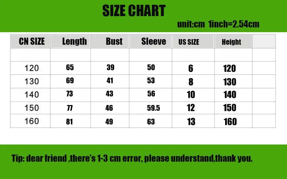 120-160-上衣尺码正常